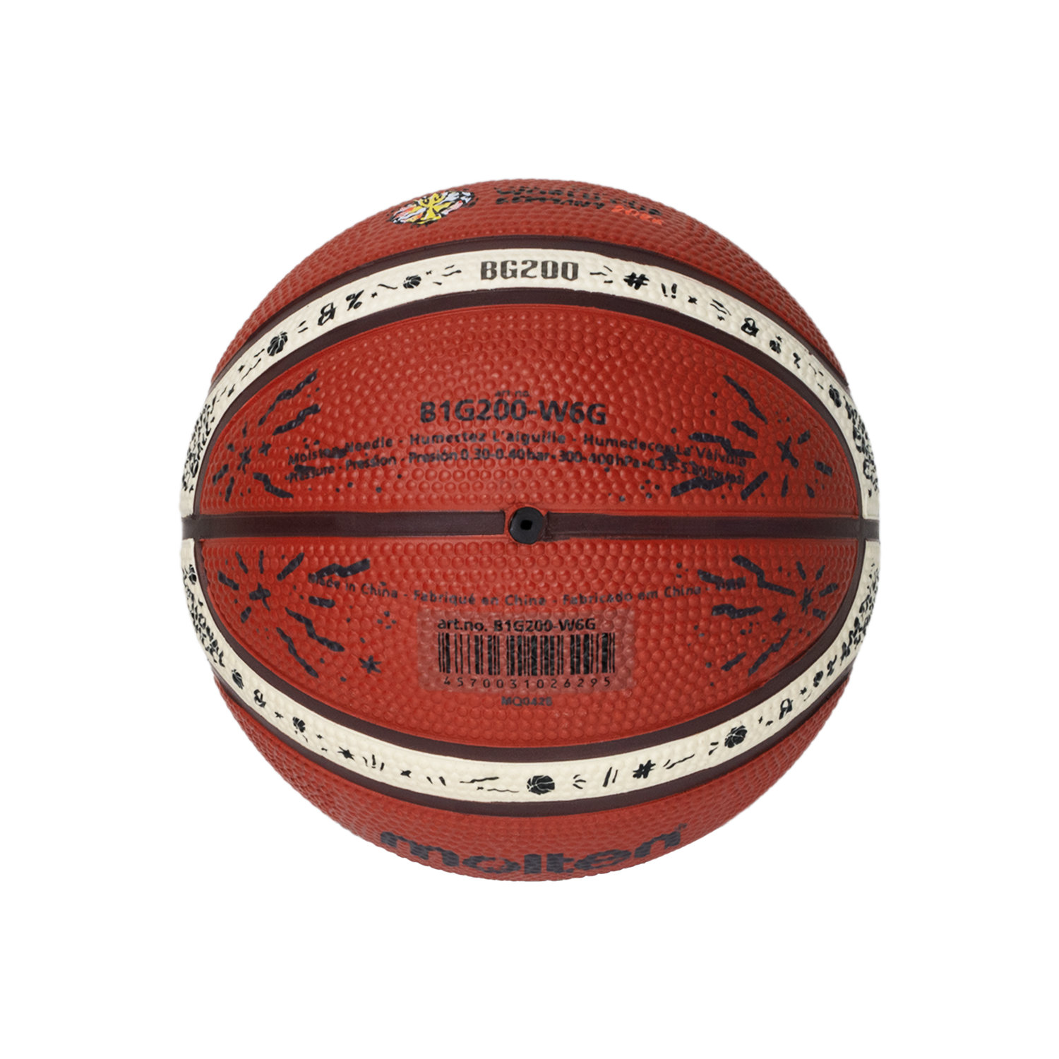 B1G200-W6G Mini Basketball Size 1, , large image number null