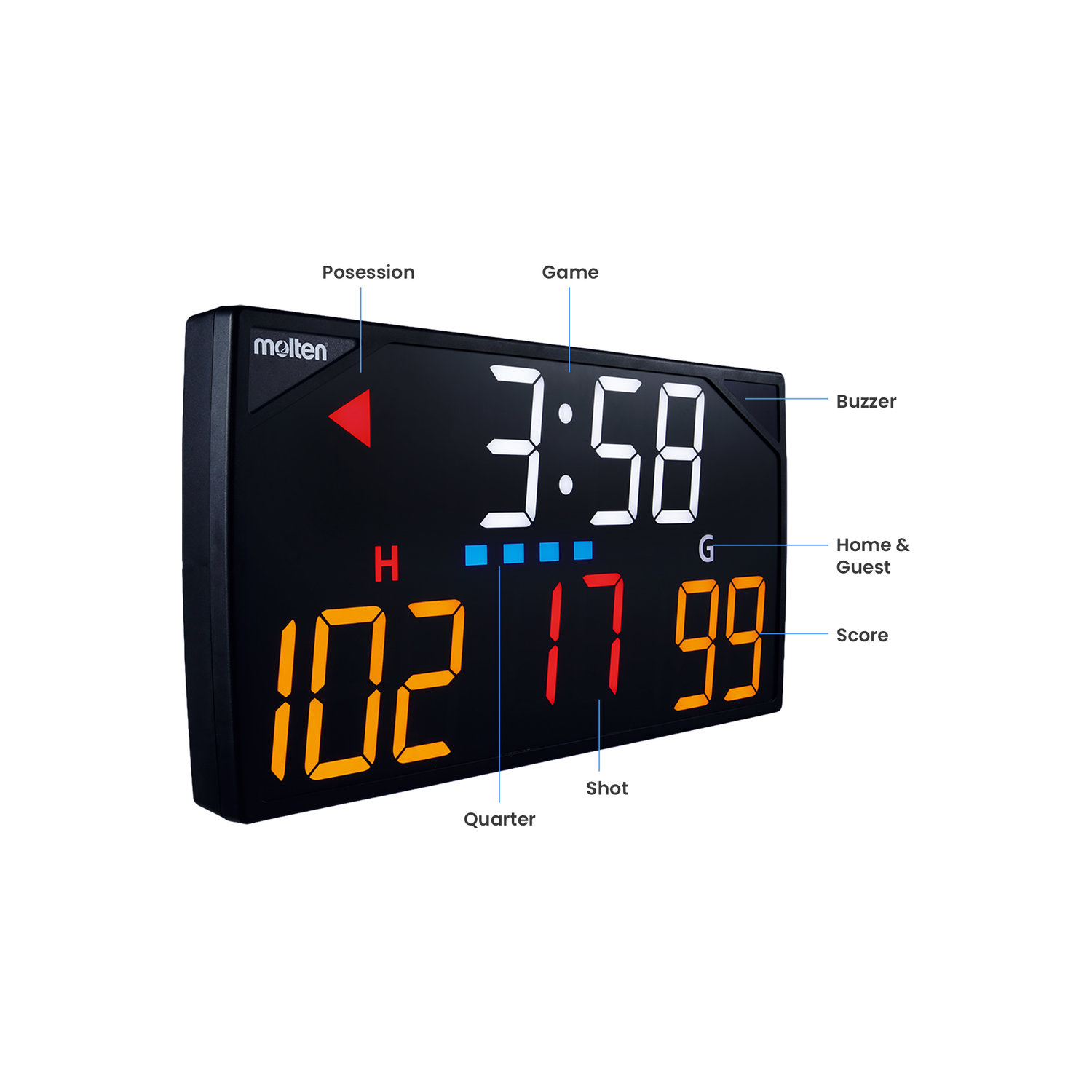 MOLTEN MULTI-FUNCTION TABLETOP DIGITAL SCOREBOARD, , large image number null